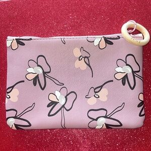 3/$10 Ipsy Glam Bag New Unused April 2020 Purple Lavender Flower Wooden Ring